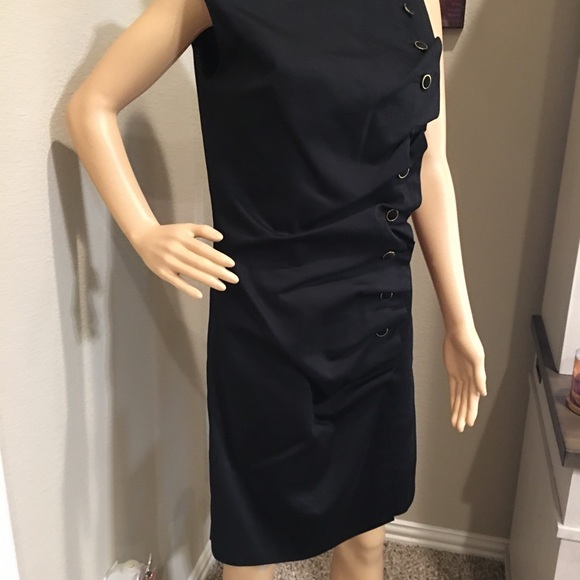 NWOT - RICHARD MALCOLM BLACK SLEEVLESS DRESS – SZ 4 - Picture 3 of 13